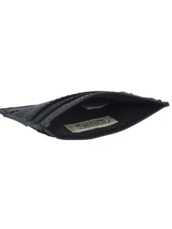 Niagara Kreditkartenetui Leder 9,5 cm in schwarz