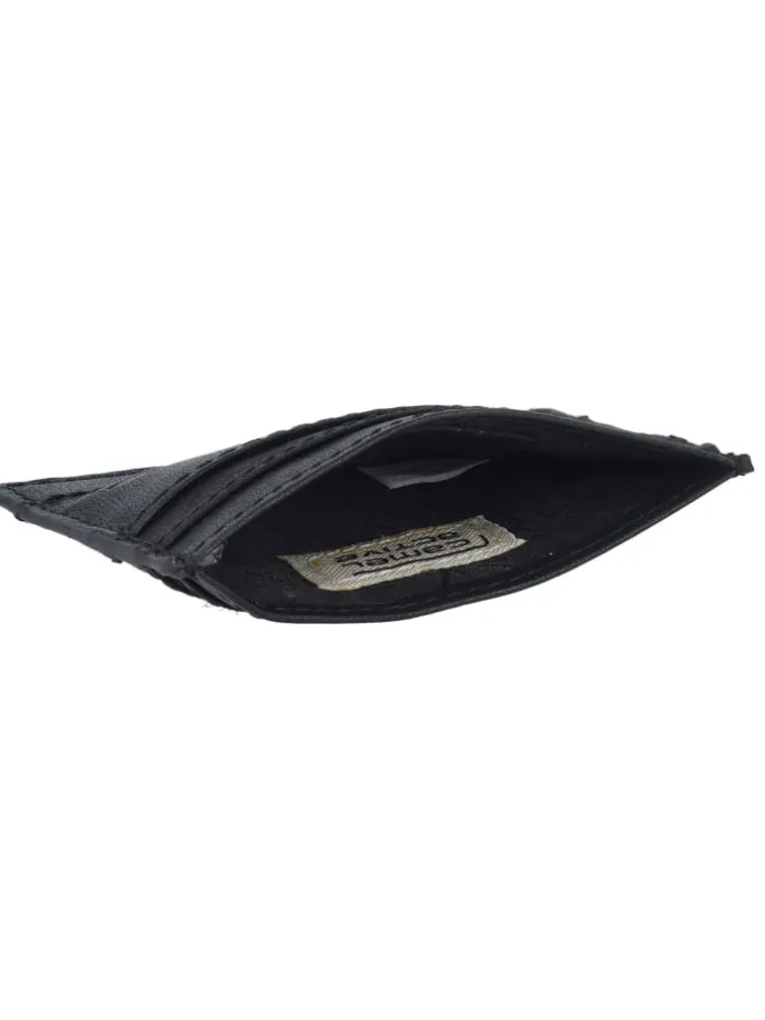 Niagara Kreditkartenetui Leder 9,5 cm in schwarz