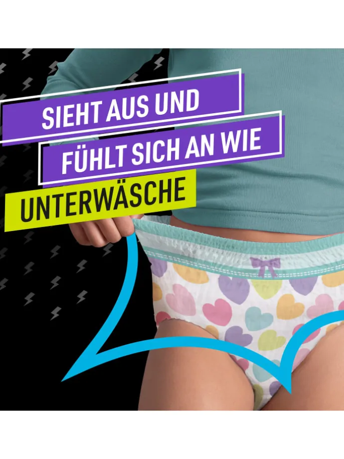 Ninjamas Pyjama Pants Herzen, 60 absorbierende Nachthöschen, 7 Jahre, 17kg-30kg