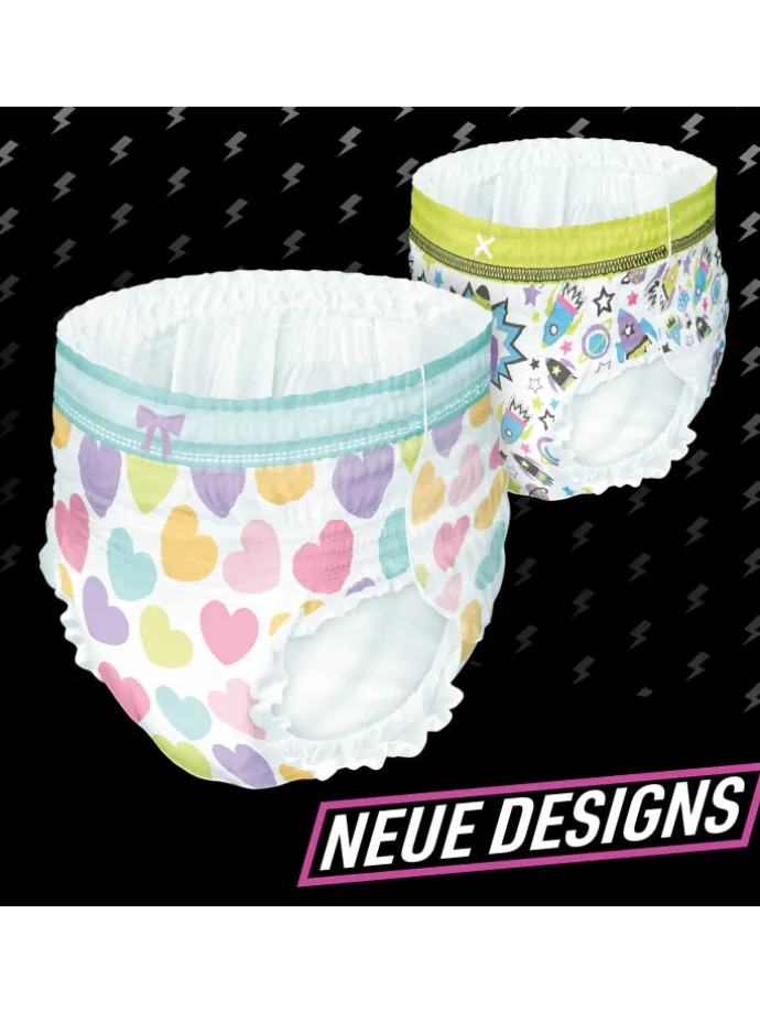 Ninjamas Pyjama Pants Herzen, 54 absorbierende Nachthöschen, 8 Jahre, 27kg-43kg