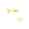 Ohrringe, Ohrstecker HERZ in Gold aus 925 Sterling Silber, 2-tlg.