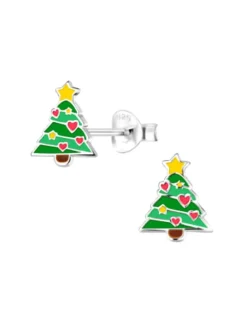 Ohrringe, Ohrstecker-Set WEIHNACHTEN in 925 Sterling Silber, 6-tlg.