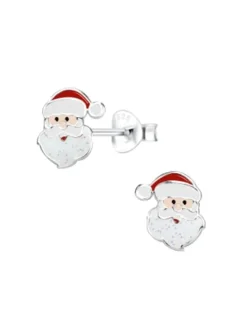 Ohrringe, Ohrstecker-Set WEIHNACHTEN in 925 Sterling Silber, 6-tlg.