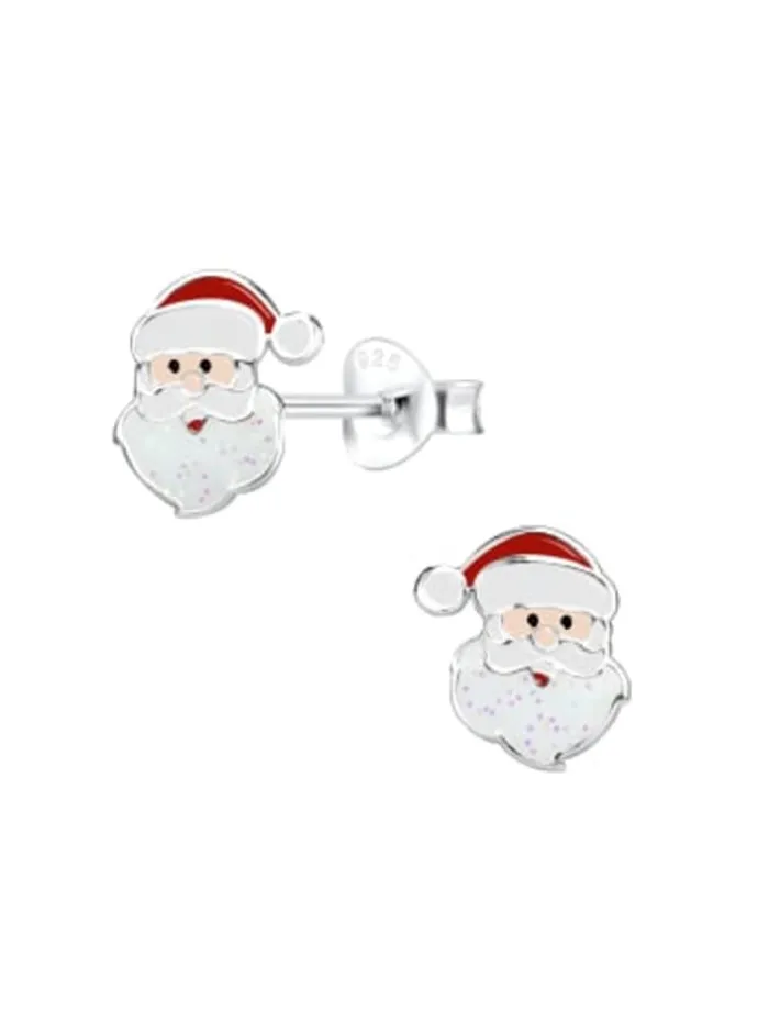Ohrringe, Ohrstecker-Set WEIHNACHTEN in 925 Sterling Silber, 6-tlg.