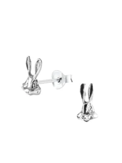 Ohrstecker HASE in 925 Sterling Silber, 2-tlg.