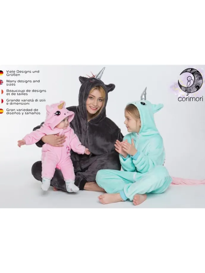 Onesie Kostüm in Türkis