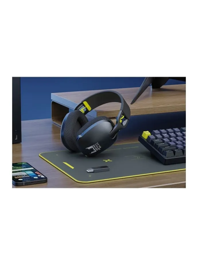 Onikuma B2 Gaming-Kopfhörer 50-mm-Treiber 800-mAh-Akku (schwarz)