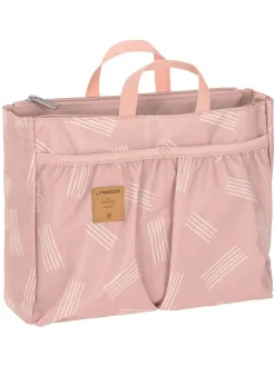 Organizer-Tasche "Soft Stripes" in Rosa - (B)30 x (H)24 x (T)10 cm