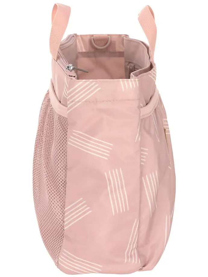 Organizer-Tasche "Soft Stripes" in Rosa - (B)30 x (H)24 x (T)10 cm