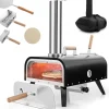 Outdoor Pizzaofen in Schwarz