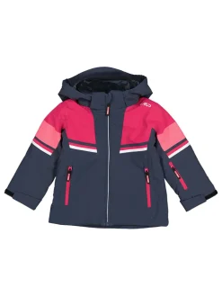 Outdoorjacke in Dunkelblau/ Pink