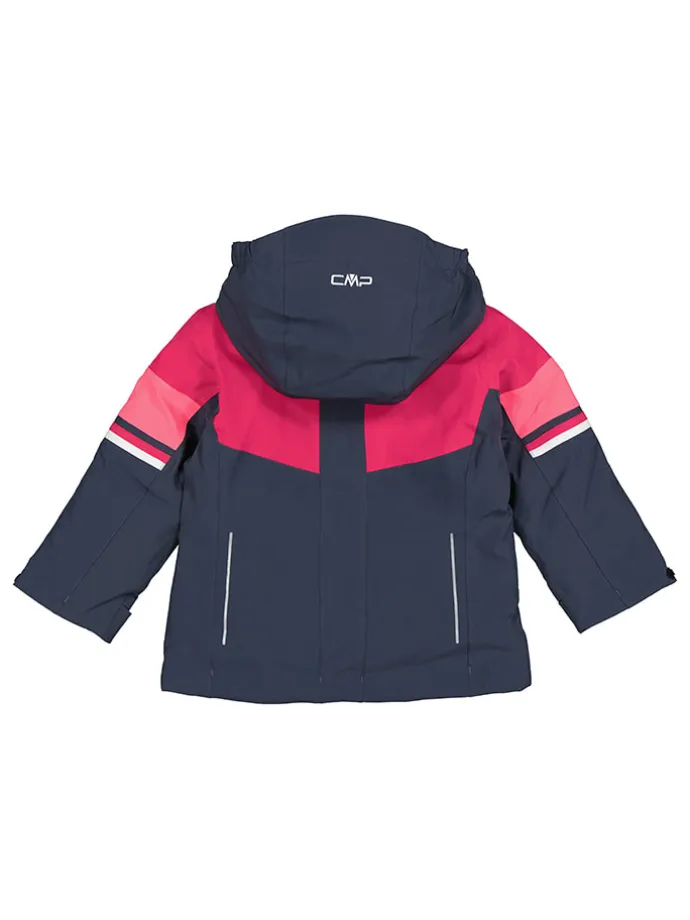 Outdoorjacke in Dunkelblau/ Pink