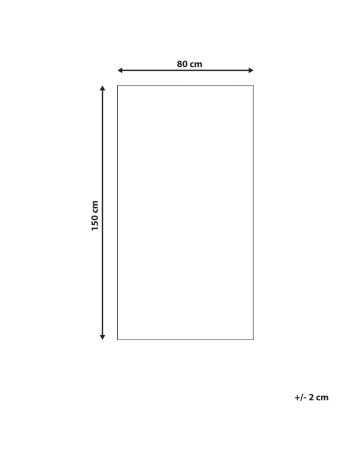 Outdoorteppich KOHIMA in Grau/Weiß - (W) 80 x (L) 150 cm