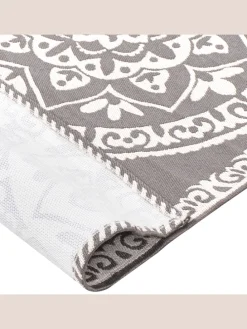 Outdoorteppich KOHIMA in Grau/Weiß - (W) 80 x (L) 150 cm