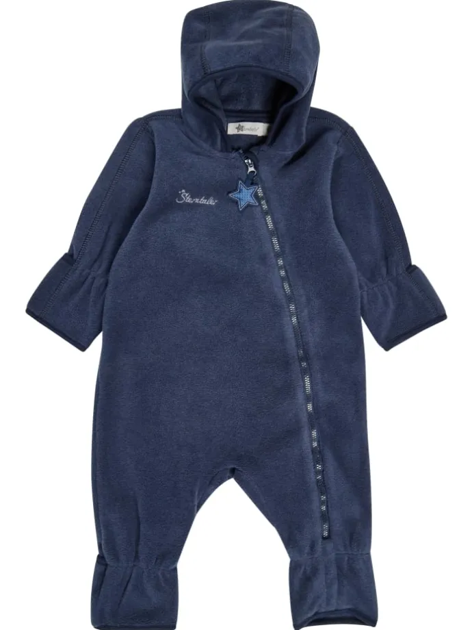 Overall Fleece in blau melange