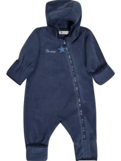 Overall Fleece in blau melange