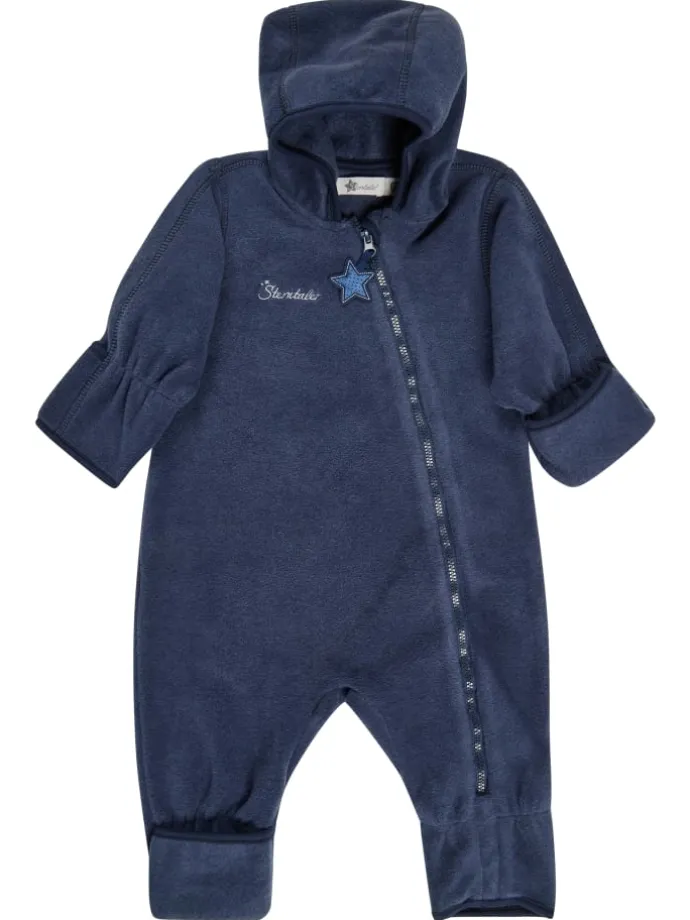 Overall Fleece in blau melange