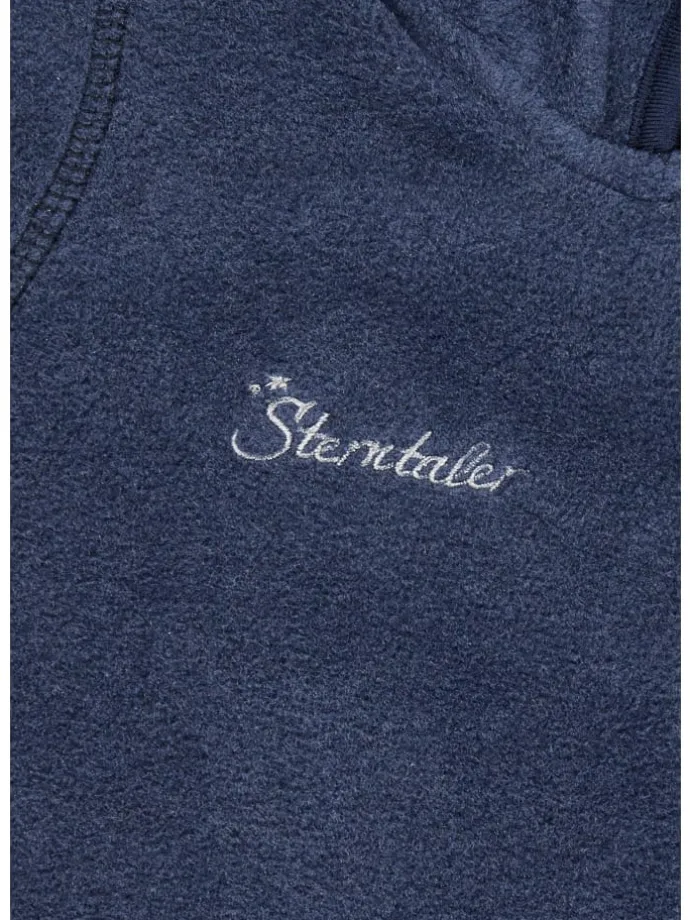 Overall Fleece in blau melange