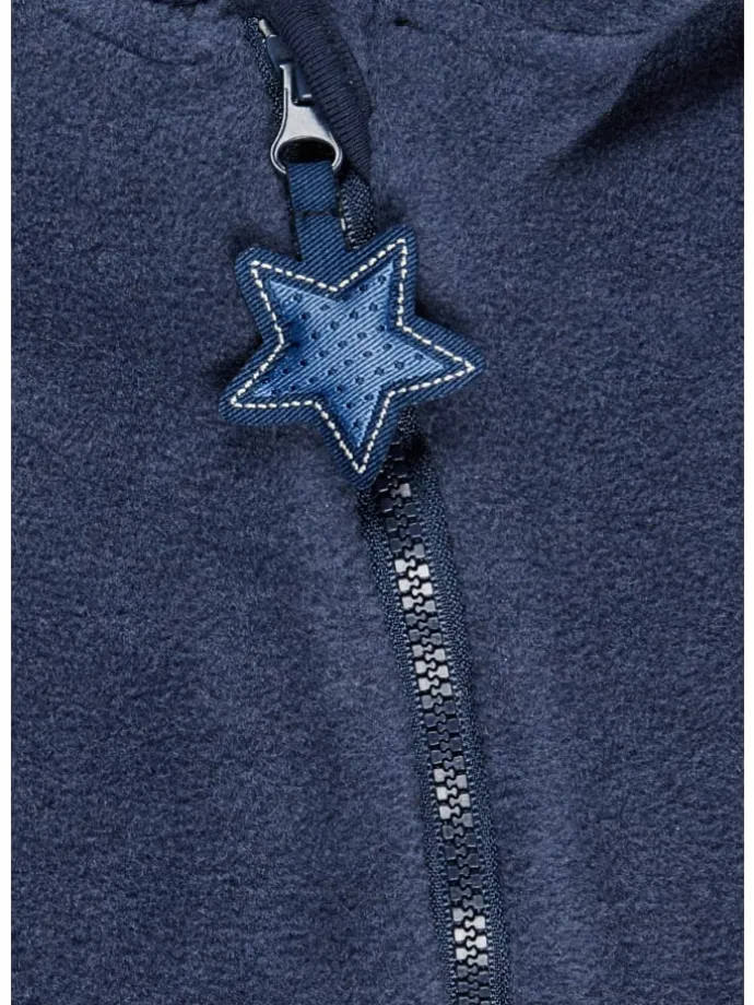 Overall Fleece in blau melange