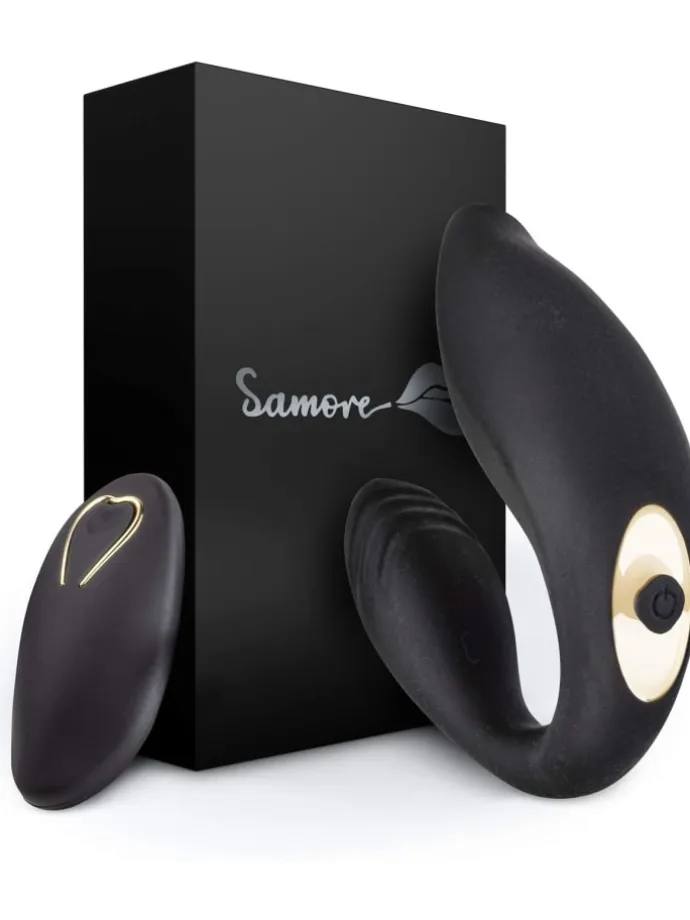 Paar-Vibrator mit Fernbedienung in schwarz