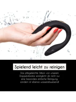 Paar-Vibrator mit Fernbedienung in schwarz