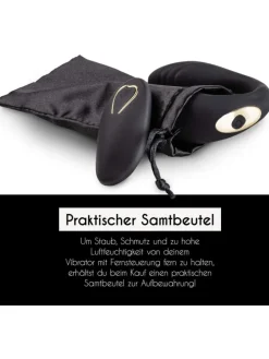 Paar-Vibrator mit Fernbedienung in schwarz