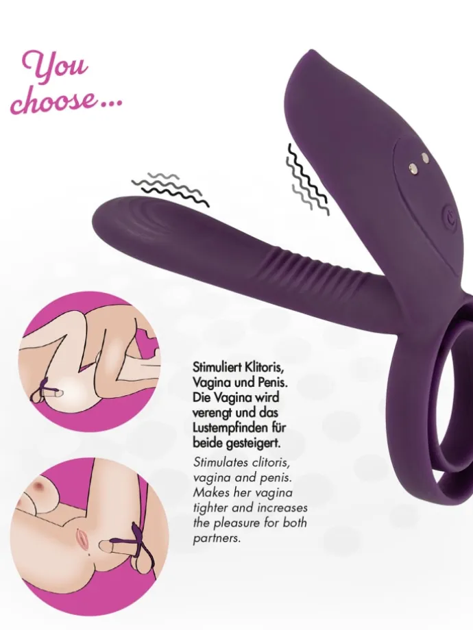 Paarvibrator RC Couple‘s Vibrator 2 in lila