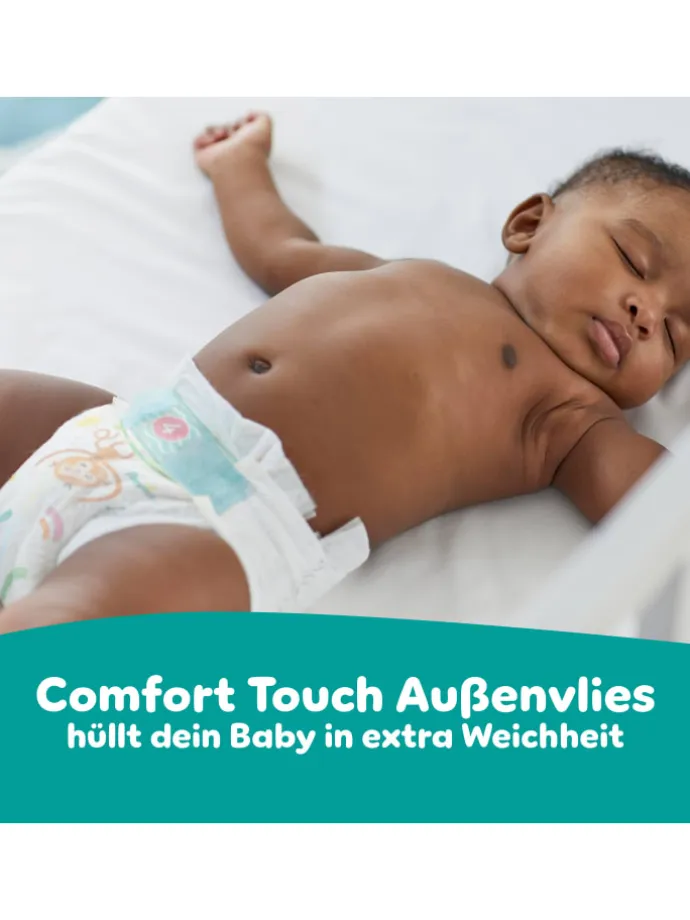 Pampers Baby-Dry Größe 4, 204 Windeln, 9kg-14kg