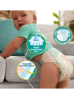 Pampers Baby-Dry Größe 7, 132 Windeln, 15kg+