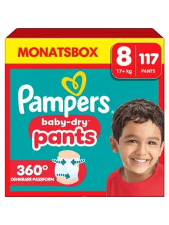 Pampers Baby-Dry Pants Größe 8, 117 Windeln, 17kg+