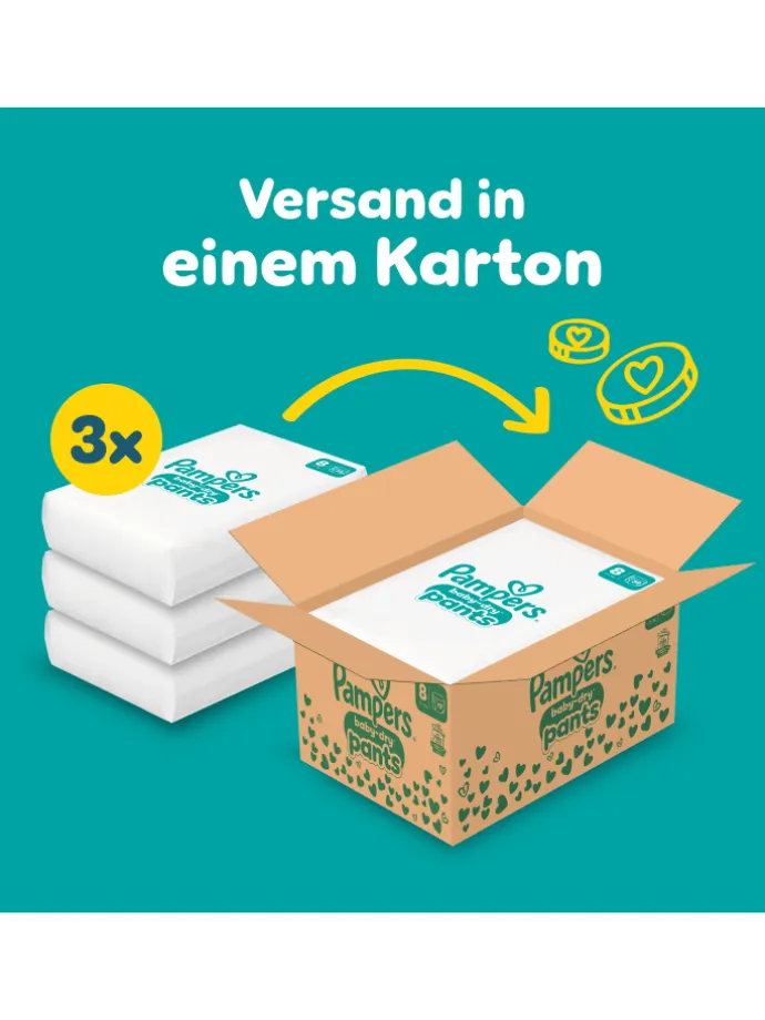 Pampers Baby-Dry Pants Größe 8, 117 Windeln, 17kg+