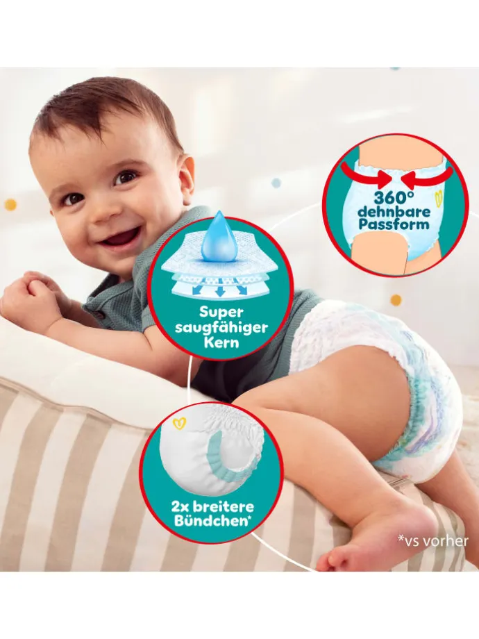 Pampers Baby-Dry Pants Größe 8, 117 Windeln, 17kg+
