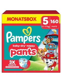 Pampers Baby-Dry Pants Paw Patrol Edition Größe 5, 160 Windeln, 11kg-17kg