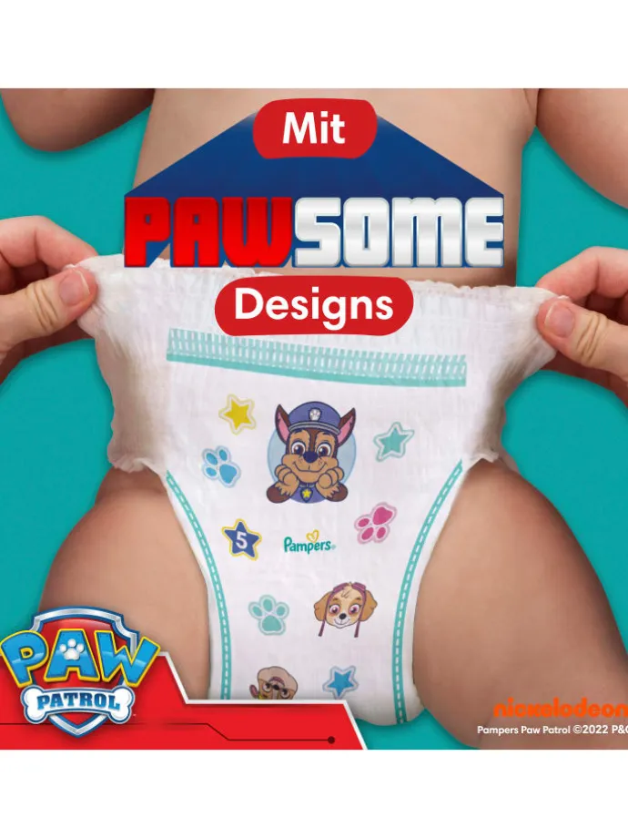 Pampers Baby-Dry Pants Paw Patrol Edition Größe 4, 180 Windeln, 9kg-15kg