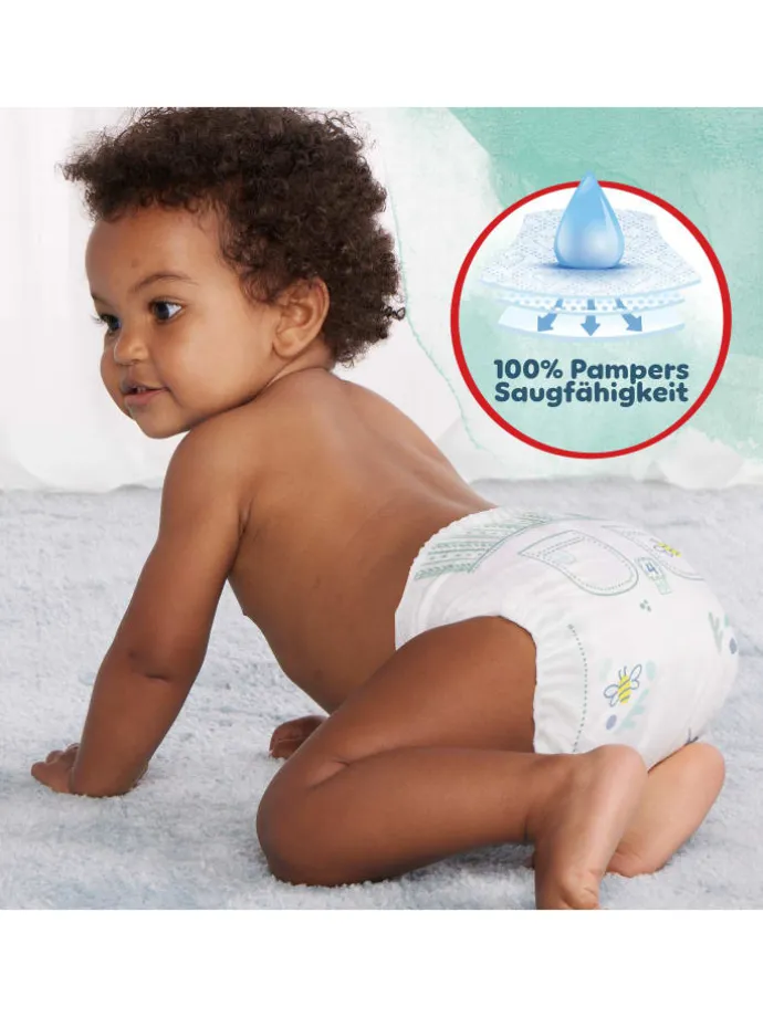 Pampers Harmonie Pants Größe 4, 168 Höschenwindeln, 9kg-15kg