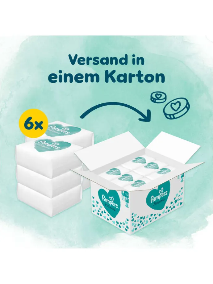 Pampers Harmonie Windeln Größe 4, 174 Windeln, 9kg-14kg