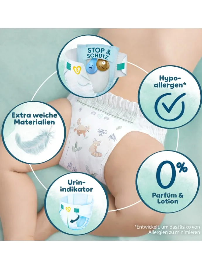 Pampers Harmonie Windeln Größe 1, 180 Windeln, 2kg-5kg