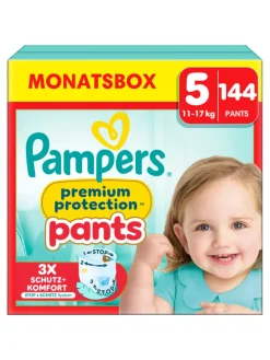 Pampers Premium Protection Pants Größe 5, 144 Windeln, 11kg-17kg