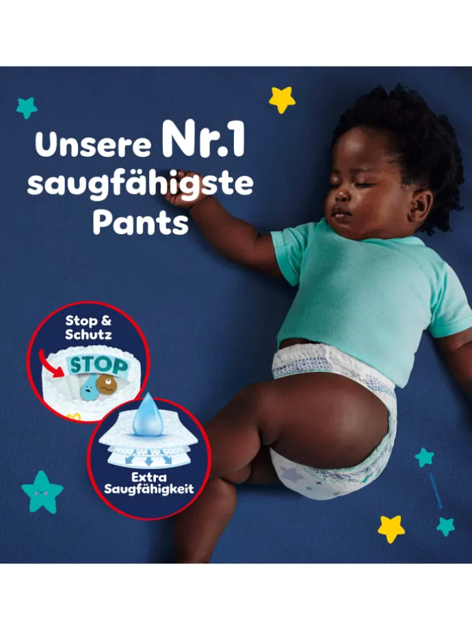 Pampers Night Pants Größe 5, 160 Windeln, 11kg-17kg