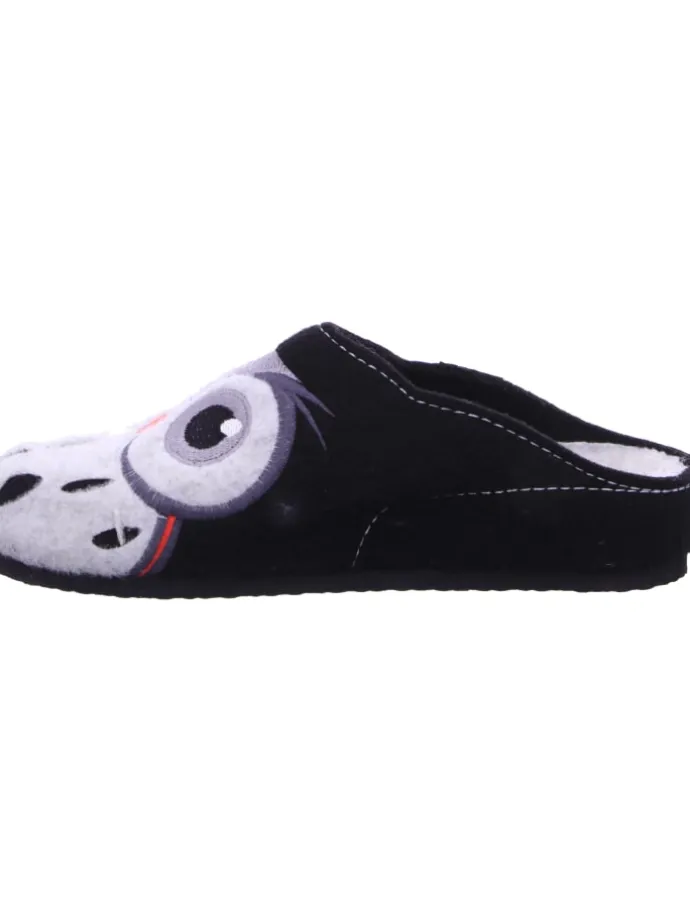 Pantoffel in schwarz