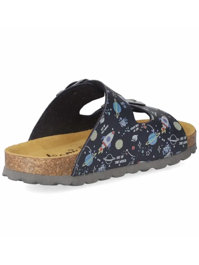 Pantolette in blau
