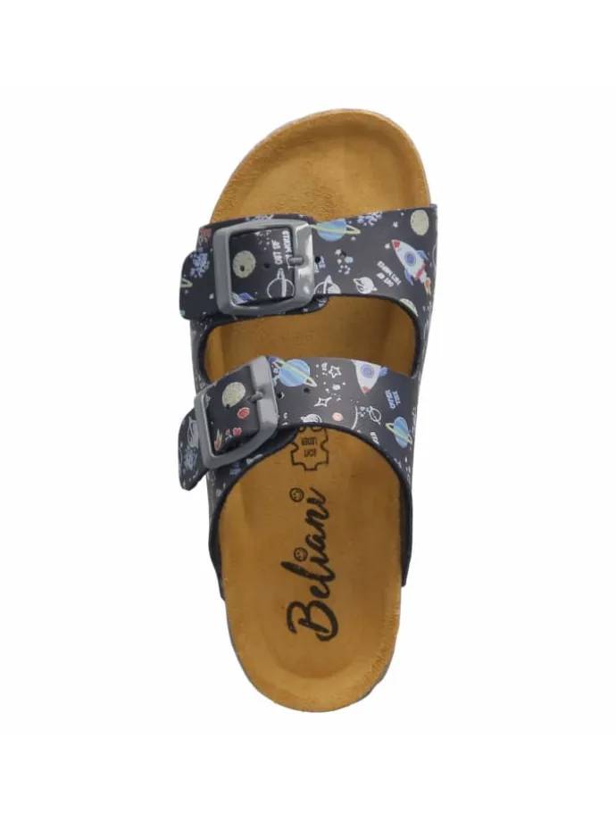 Pantolette in blau