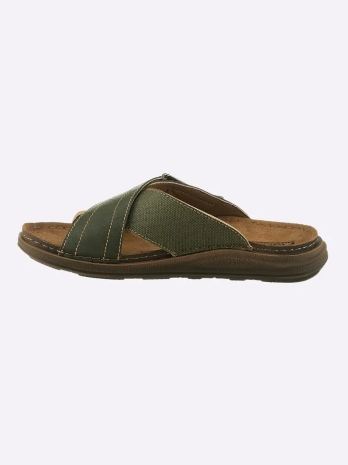 Pantolette in khaki