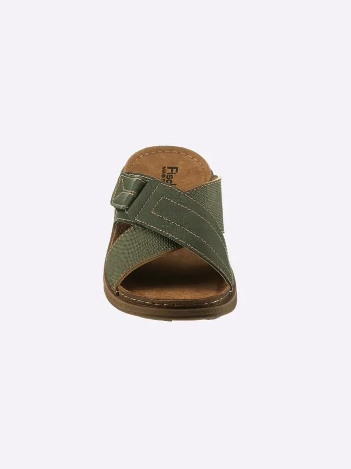 Pantolette in khaki