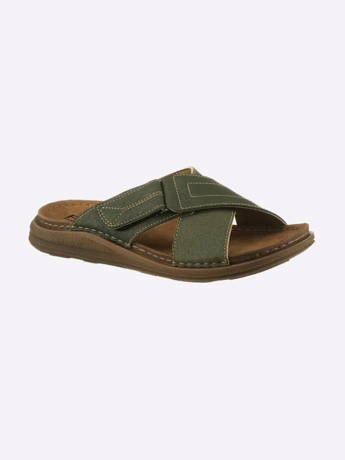 Pantolette in khaki