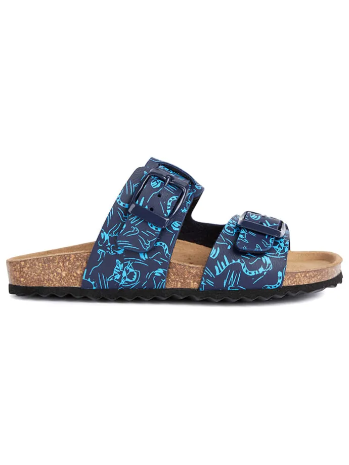 Pantoletten "Ghita" in Blau