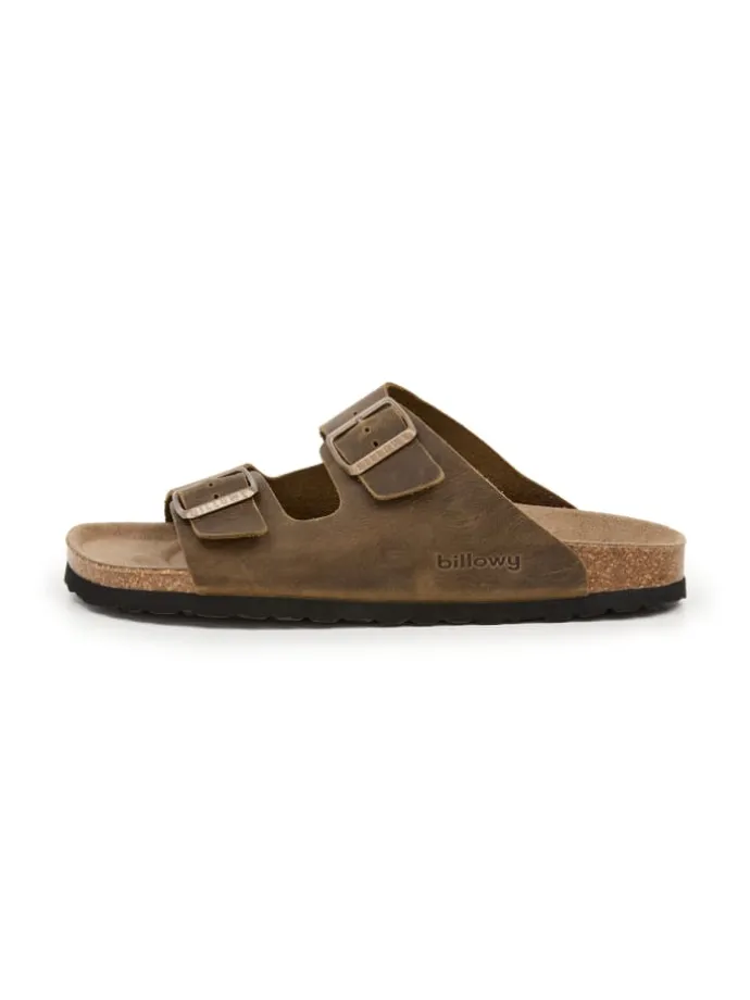 Pantoletten GRANT in khaki