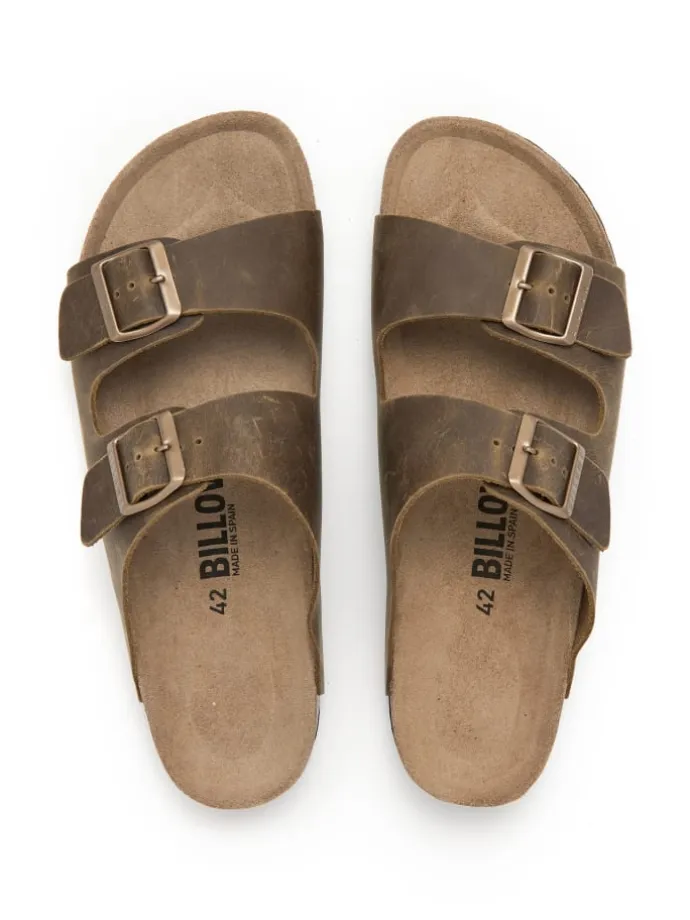 Pantoletten GRANT in khaki