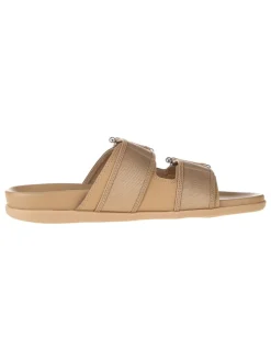 Pantoletten in Beige
