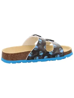 Pantoletten in Blau